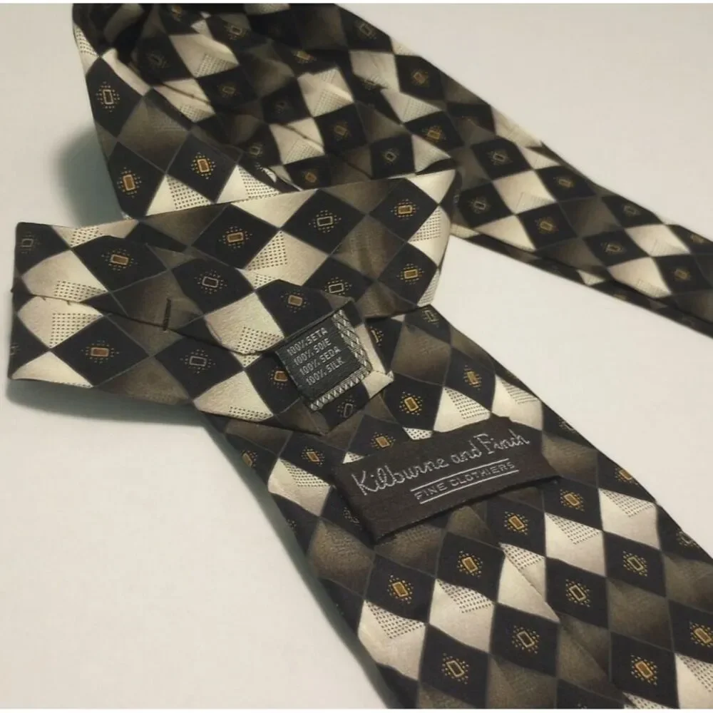 Kilburne and Finch 100% Silk Men's Neck Tie 59 inches